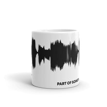 Load image into Gallery viewer, JR&#39;s SOUNDWAVE Series Coffee Mug - &quot;Part Of Something Beautiful&quot;